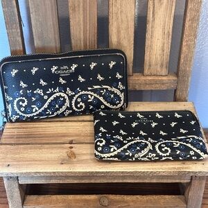 Matching coach, wallet and wristlet